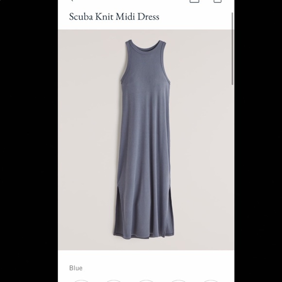 Scuba Knit Midi Dress 